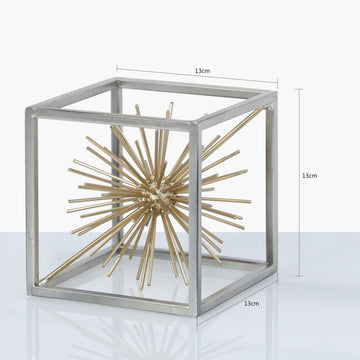 13cm Golden Finish Starburst Centrepiece Display