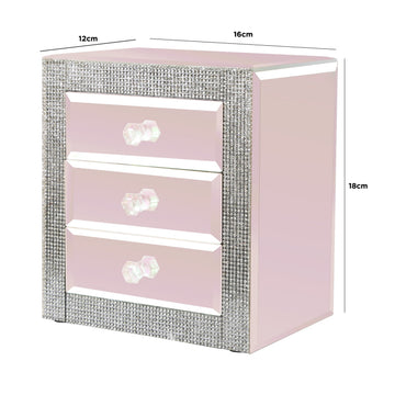 Glitz And Lustre 3 Drawer Jewellery Box