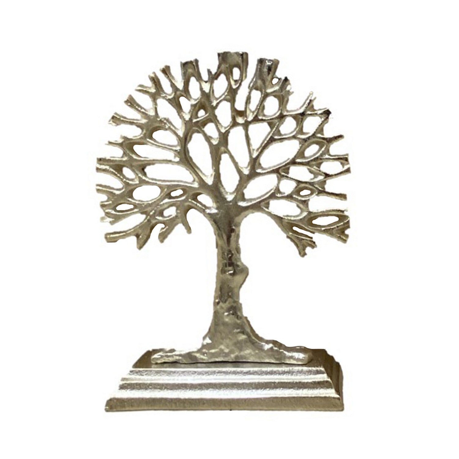 34cm Light Golden Finish Tree Sculpture