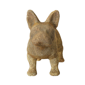 Gold Glitz Standing French Bulldog Figurine