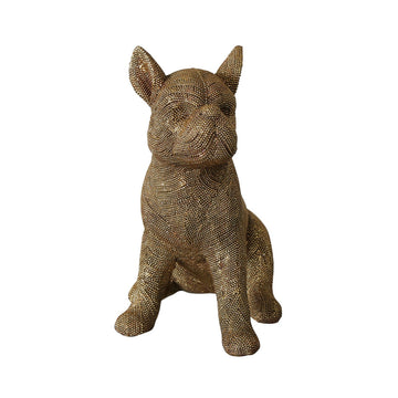 Gold Glitz Sitting French Bulldog Figurine
