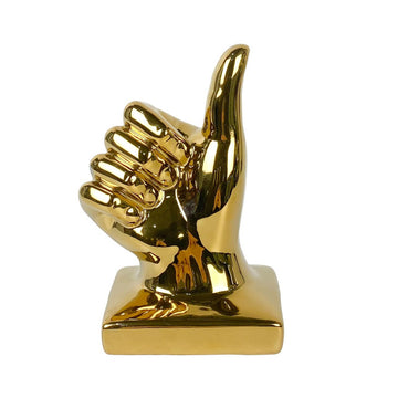 16cm Gold Thumbs Up Sign Sculpture