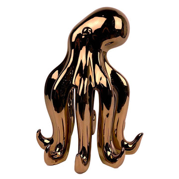 43cm Large Copper Ceramic Octopus Ornament