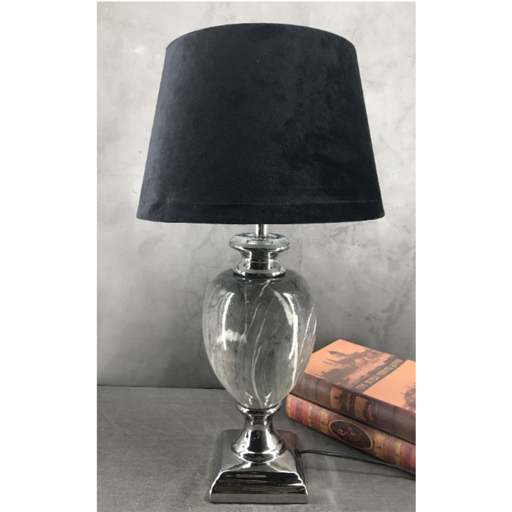 70cm Black Fabric Shade Table Lamp