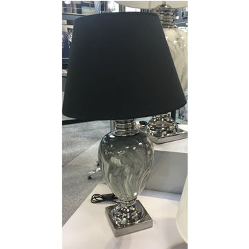 70cm Black Fabric Shade Table Lamp