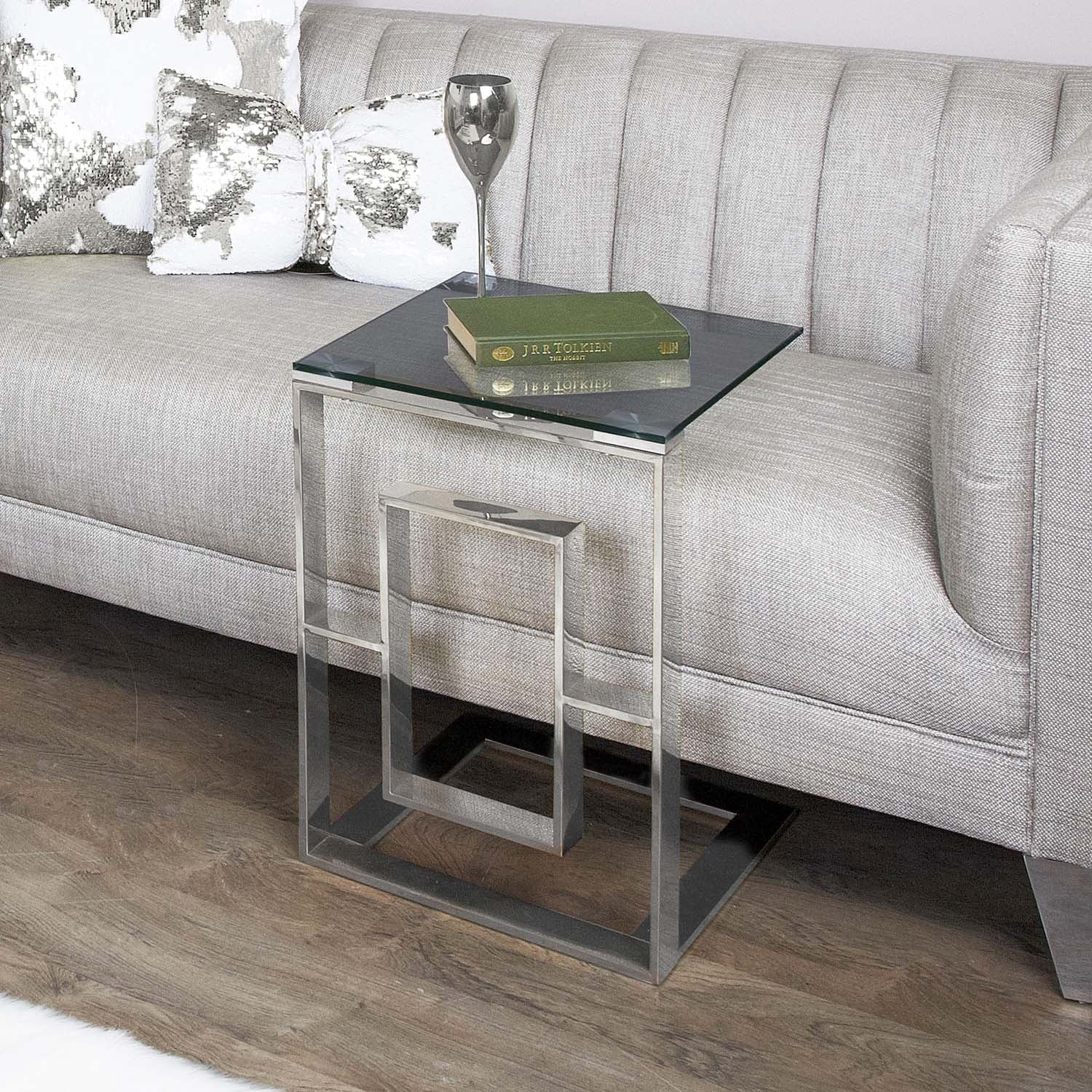 Chrome Sofa Table