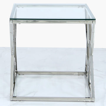 Stainless Steel Frame End Table