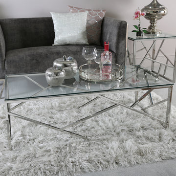 Stainless Steel Frame Coffee Table