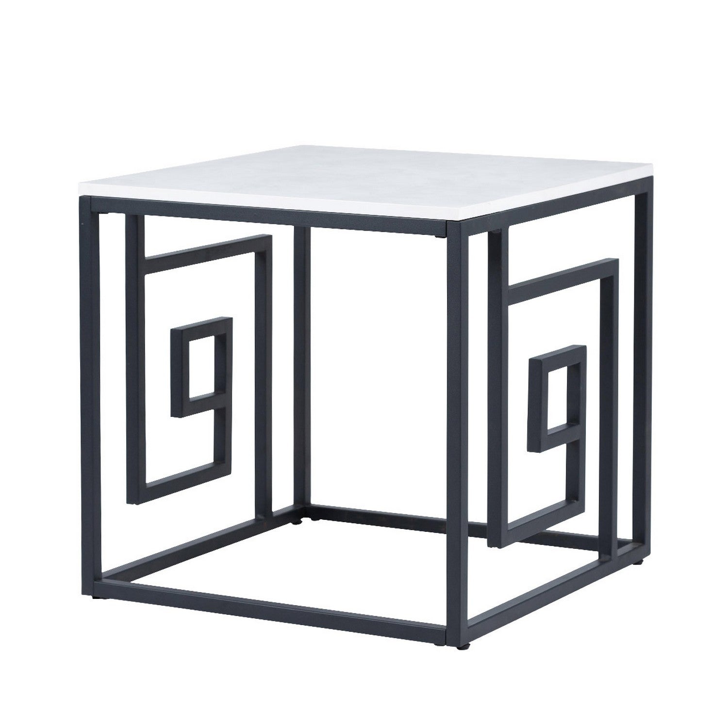 Devon Black & Grey Square End Table