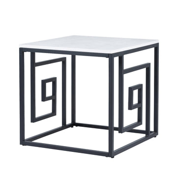 Devon Black & Grey Square End Table