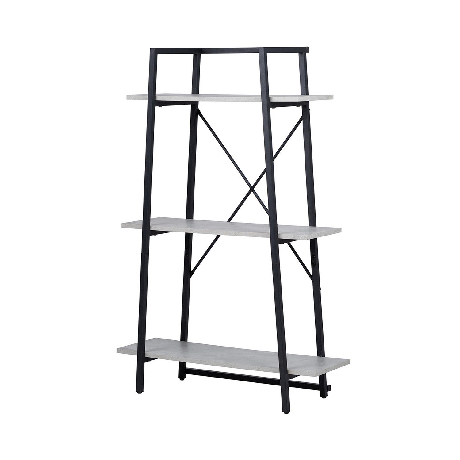 120cm 3-Tier Black and Grey Display Unit