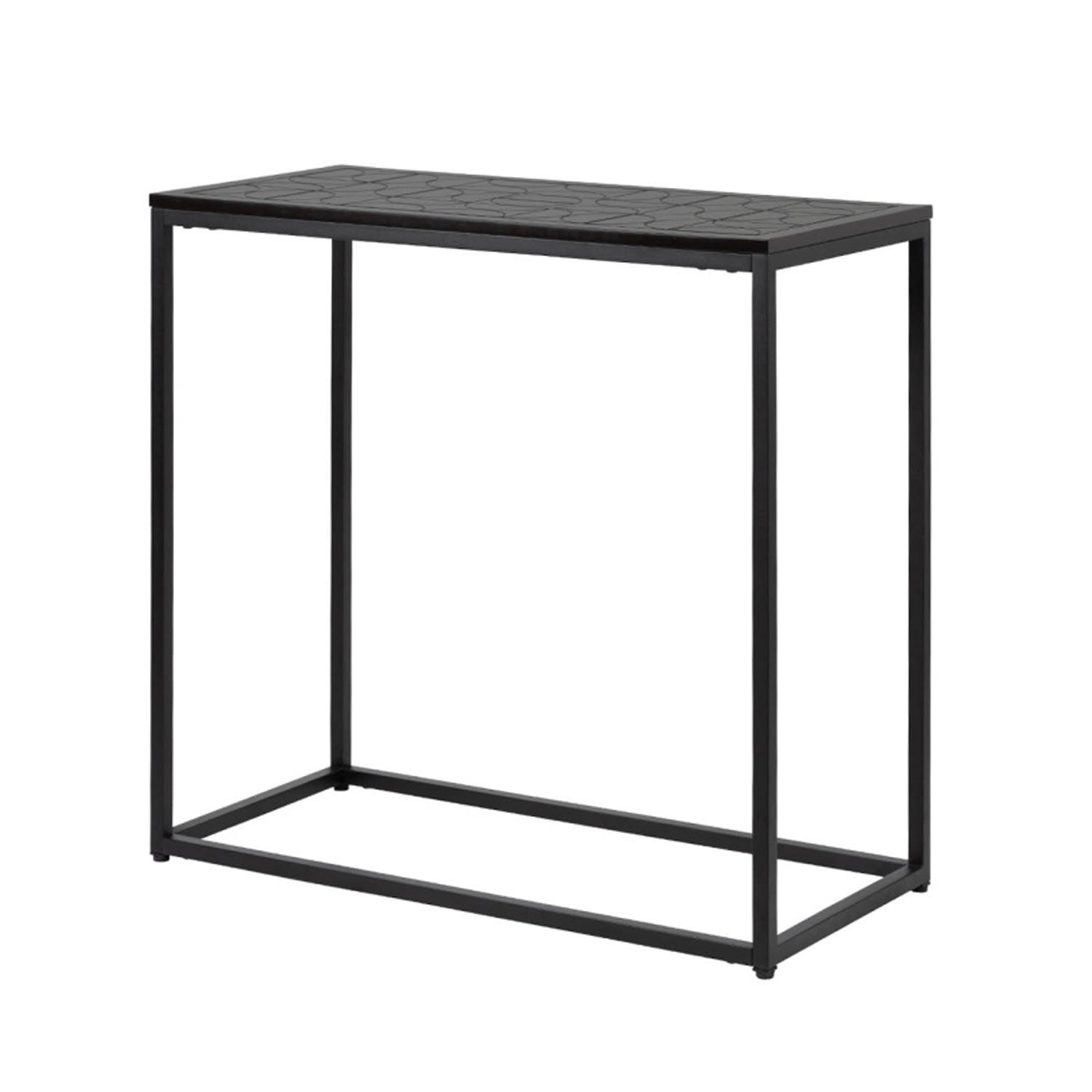 Black Stainless Steel Console Table