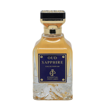 Essential Perfumes 100ml Oud Sapphire Amber Musk Scent Unisex Eau de Parfum