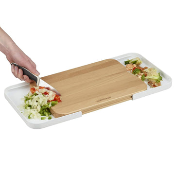 Wooden Chopping Board With Slide Out Trays