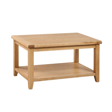 Saoirse Coffee Table with Shelf Oak Wood