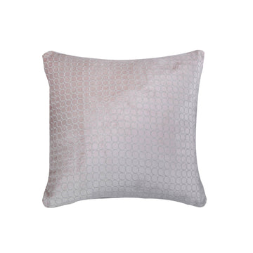45 x 45cm Blush Pink Velvet Dot Cushion