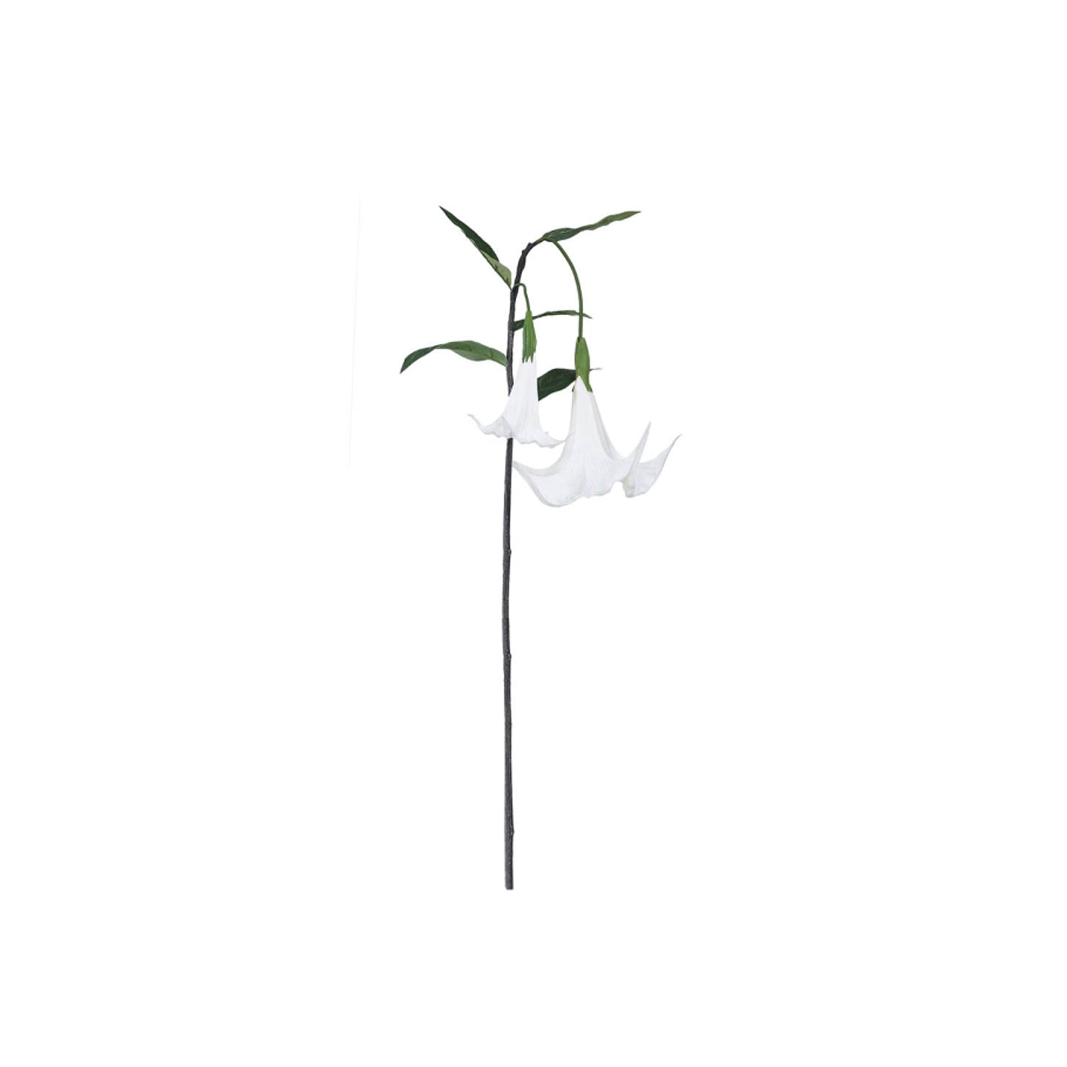 Trumpet Flower White Stem Artificial Plant