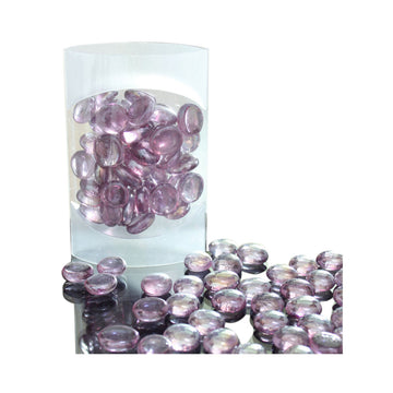 Lavender Glass Pebbles
