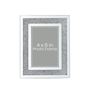 4 x 6 Milano Mirrored Crystal Picture Frame