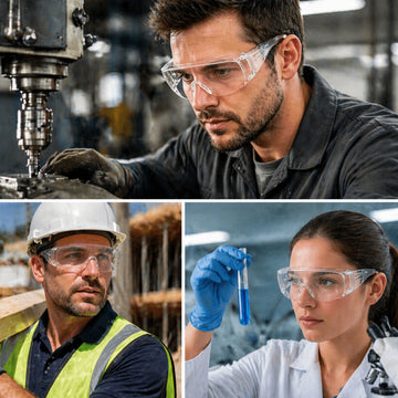 6Pcs Becker Safety Industrial Full-Frame Eyewear