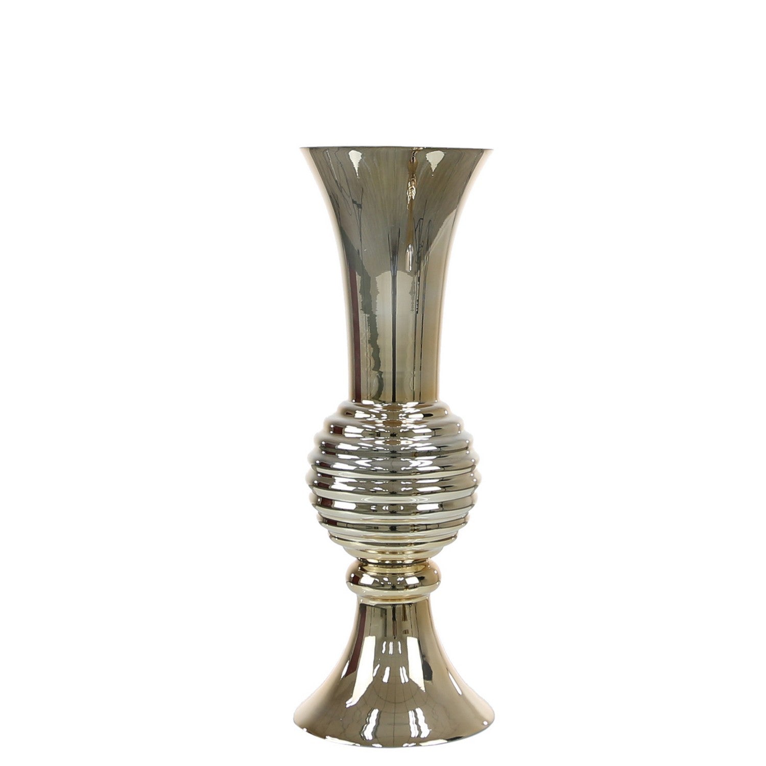 Medium Gold Glass Vase