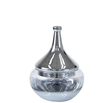 Small Clear Flower Vase With Fluted Lid