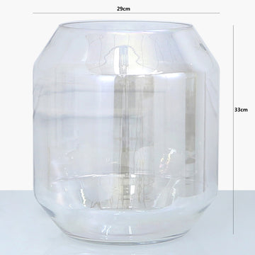 Large 33cm Lustre Glass Ball Vase