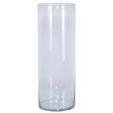 50cm Clear Cylinder Glass Vase