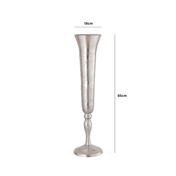 85cm Nickel Ceramic Fluted Flower Vase