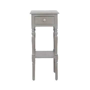 1 Drawer Taupe Telephone Table