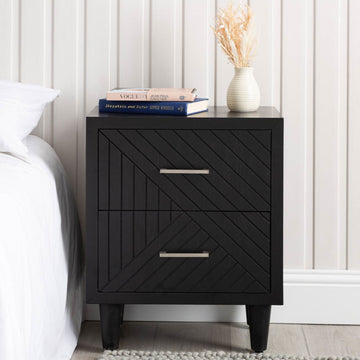 Black Bedside Cabinet