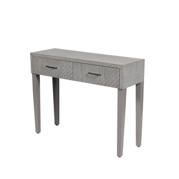 Grey 2 Drawer Console Table