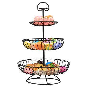 3 Tier Wire Cup Cake Fruit Stand