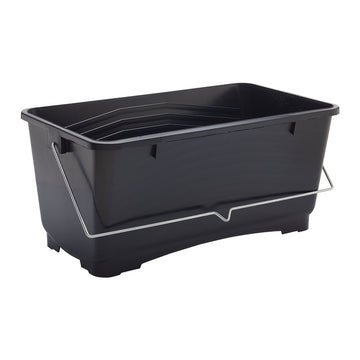 25 Litres Prodec Black Bucket with Metal Handle Paint Scuttle