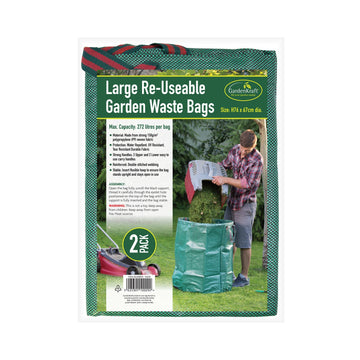 GardenKraft Pack of 2 Large Reusable Garden Waste Bags