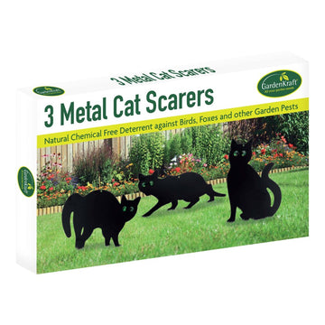 Black Cat Garden Stakes Set of 3