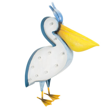 Solar Powered Pelican Light LED Ornament Outdoor Lighting