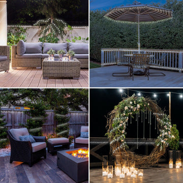 Pack Of 2 Solar Powered LED String Lights