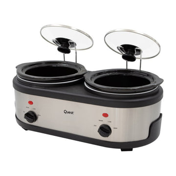 Quest 200W 2-Pot 1.5L Double Slow Cooker