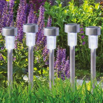 Bollard Solar Powered Garden Lights