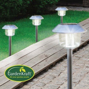 Oblique Solar Powered Garden Lights 4 Pcs