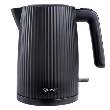Quest 1.5L 3000W Black Electric Kettle
