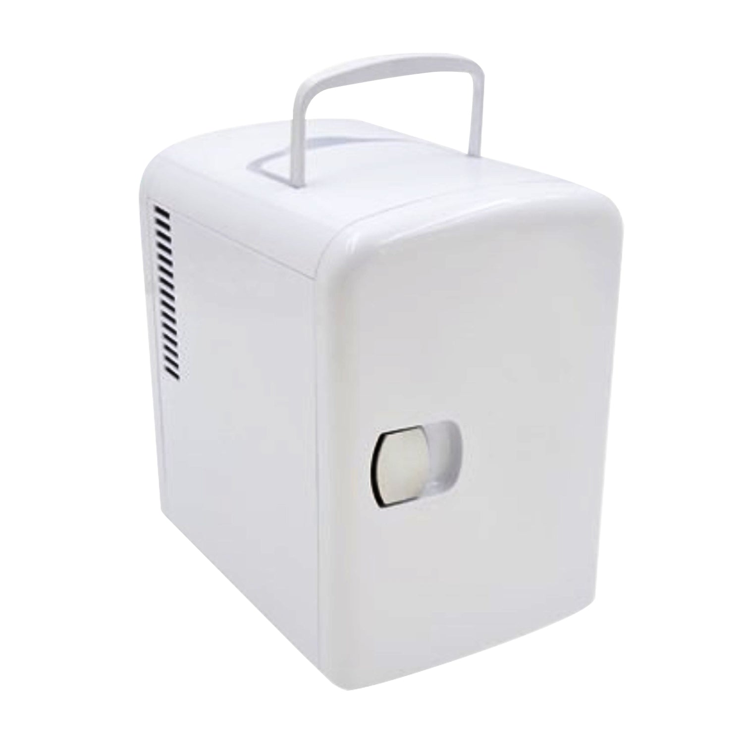 4L Small White Portable Fridge With Carry Handle