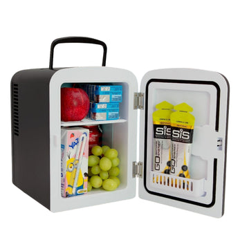 4L Small Black Portable Fridge With Carry Handle