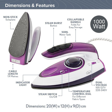 Quest Travel Steam Iron