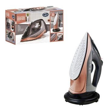 Quest 2400W Cordless Ceramic Soleplate Steam Iron With 350ml Water Tank