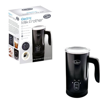 Quest 500W 300ml Black Double Walled Electric Milk Frother