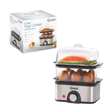 Quest 2 Tier Egg Cooker & Food Steamer