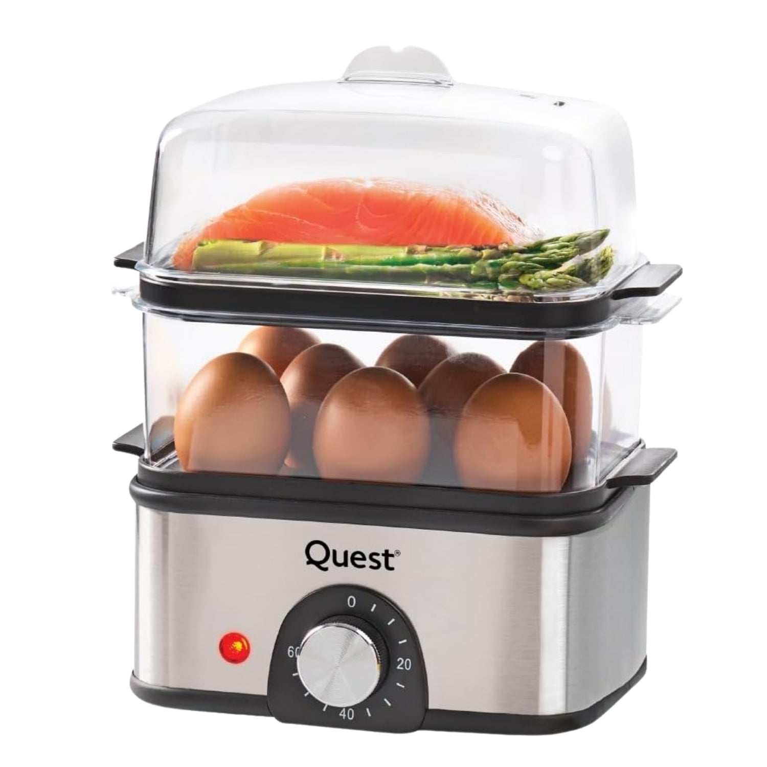 Quest 2 Tier Egg Cooker & Food Steamer