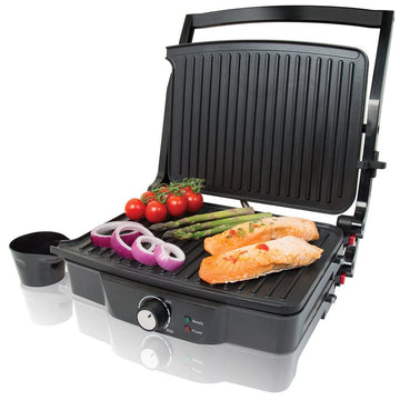 Quest 180 Degree Stainless Steel Panini Press and Flat Grill